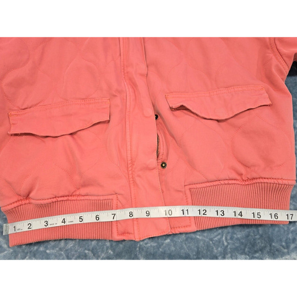 **DUPLICATE** Universal Thread* Women's Coral Quilted Bomber Zip Jacket SIZE L - Picture 5 of 7